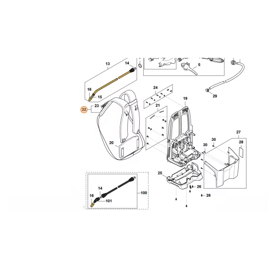 STIHL  Pas nośny 4854 710 9003